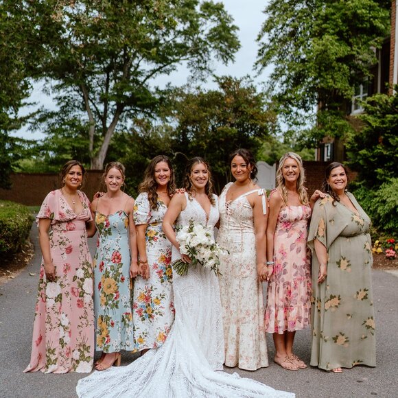 BHLDN Rish Lola gown - boho crochet lace wedding gown with train - Picture 6 of 6